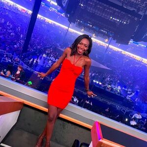 Boutique red bodycon dress